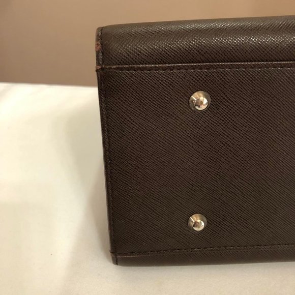 Burberry Nova Check Saffiano Leather Handbag - Picture 7 of 11